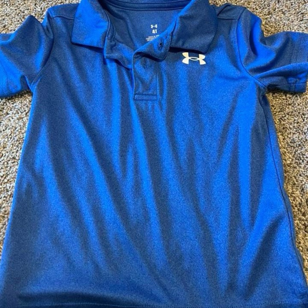Under Armour Kids Royal Blue Polo